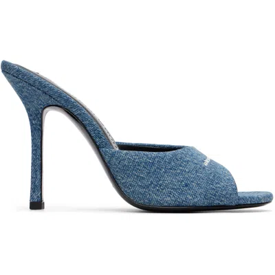 Alexander Wang Blue Cher Mule Heeled Sandals In Multi