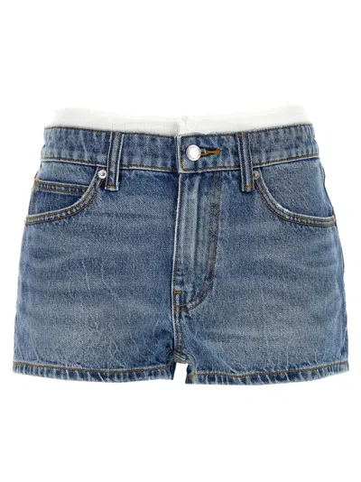 Alexander Wang Blue Denim Shorts