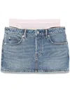 Alexander Wang Prestyle Mini Skirt In Blau
