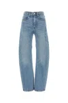 Alexander Wang Pre-styled Boxer Wide-leg Jeans In Blue