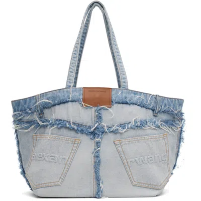 Alexander Wang Blue Punch Denim Large Tote