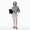 Alexander Wang Blue Mid-rise Boxer Shorts