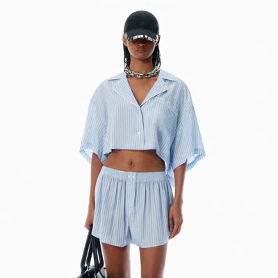 Alexander Wang Blue Pajama-style Shirt