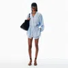 Alexander Wang Women Short Striped Overalls