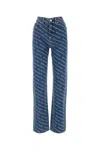 Alexander Wang Denim Jeans Featuring Belt Loops In Blue