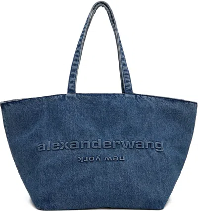 Alexander Wang Blue Punch Tote In Vintage Medium Indig