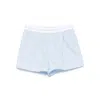 Alexander Wang Blue Organic Cotton Boxer Shorts In Blue