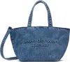 Alexander Wang Blue Small Punch Tote In Vintage Medium Indig