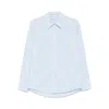 Alexander Wang Shirt With Removable Logo Tag In Blue