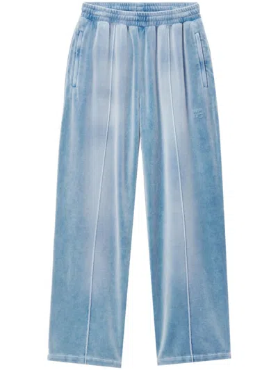 ALEXANDER WANG VELVET TRACK PANTS - WOMEN'S - COTTON/POLYESTER
