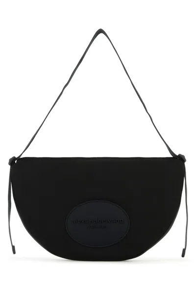 ALEXANDER WANG ALEXANDER WANG BLACK CANVAS LARGE BO SHOULDER BAG