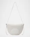 Alexander Wang Small Bo Canvas Crossbody Bag In Oyster White