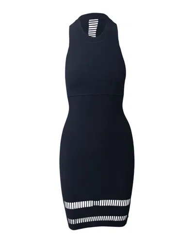 Alexander Wang Body-hugging Halter Dress In Black Viscose