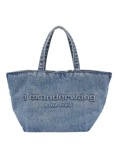 Alexander Wang Small Punch Tote Bag In Blue