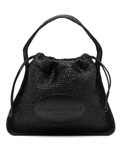 Alexander Wang Rayan Bag In Raffia In Black