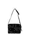 Alexander Wang Interwoven-design Logo-jacquard Shoulder Bag In Black