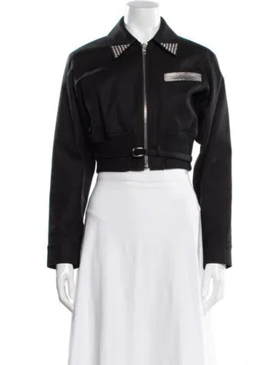Pre-owned Alexander Wang Bomber Jacket In Black