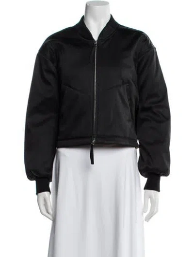Pre-owned Alexander Wang Bomber Jacket In Black