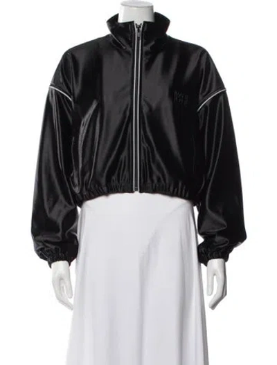 Pre-owned Alexander Wang Bomber Jacket In Black
