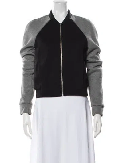 Pre-owned Alexander Wang Bomber Jacket In Black