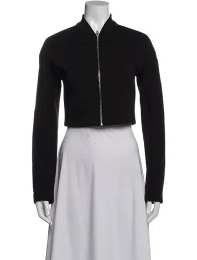 Pre-owned Alexander Wang Bomber Jacket In Black