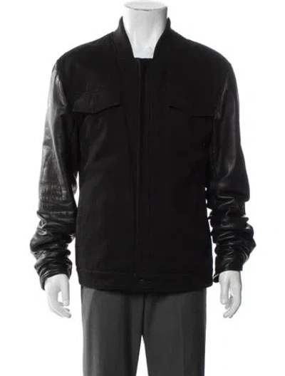 Pre-owned Alexander Wang Bomber Jacket In Black