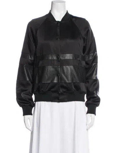 Pre-owned Alexander Wang Bomber Jacket In Black