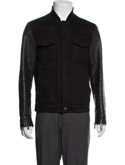 Pre-owned Alexander Wang Bomber Jacket In Black
