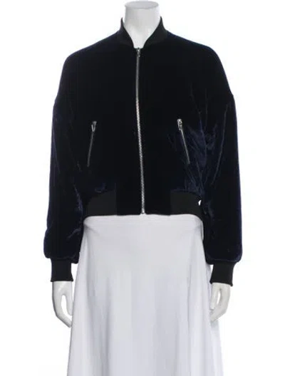 Pre-owned Alexander Wang Bomber Jacket In Black