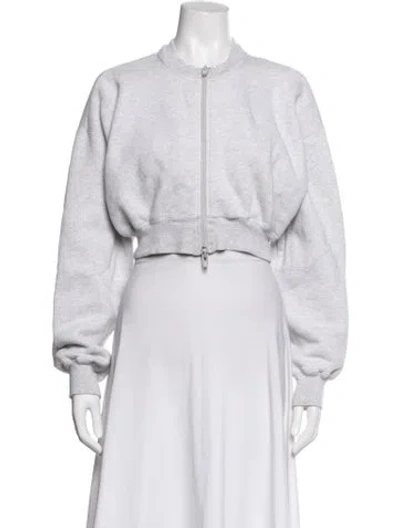 Pre-owned Alexander Wang Bomber Jacket In Grey