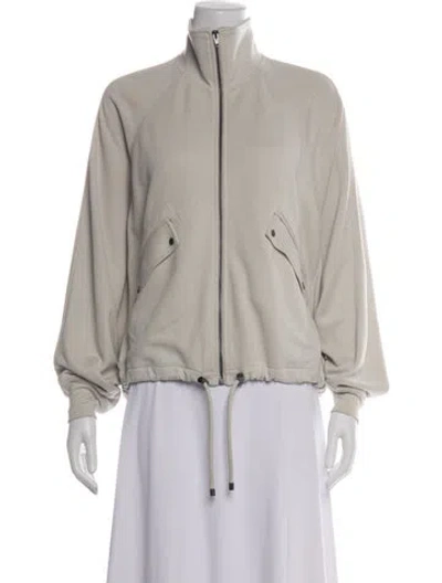 Pre-owned Alexander Wang Bomber Jacket In Neutrals