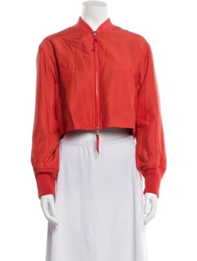 Pre-owned Alexander Wang Bomber Jacket In Orange