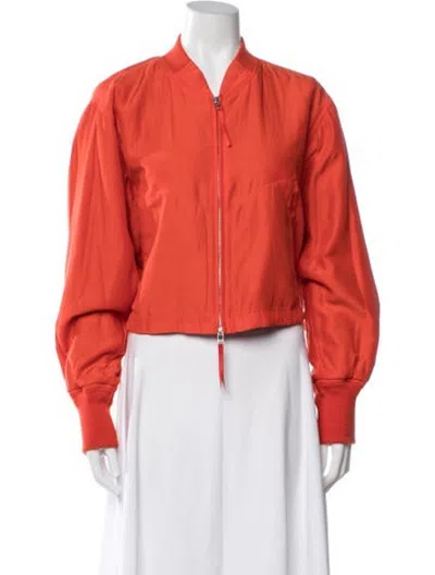 Pre-owned Alexander Wang Bomber Jacket In Red