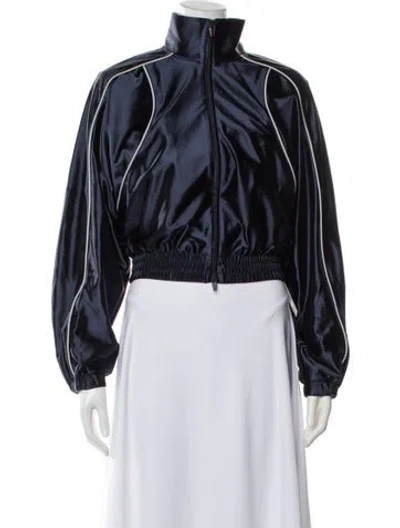 Pre-owned Alexander Wang Bomber Jacket W/ Tags In Blue