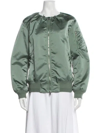 Pre-owned Alexander Wang Bomber Jacket W/ Tags In Green