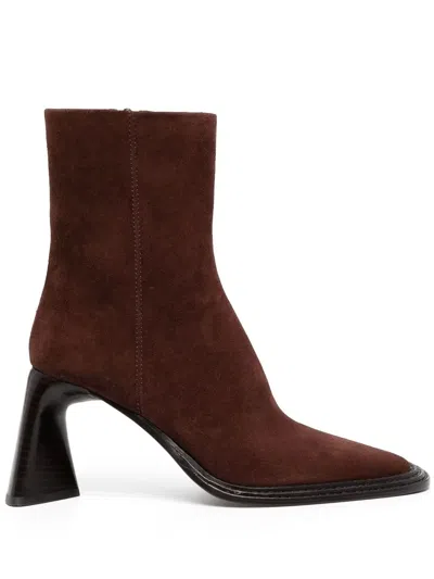 Alexander Wang Booker 85mm Ankle Boots In 201 Espresso