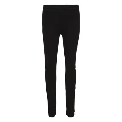 Alexander Wang Bootleg Pants With Debossed Logo In Black