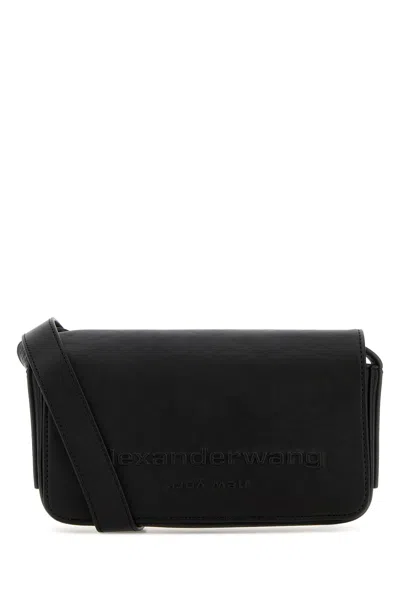 Alexander Wang Black Leather Punch Crossbody Bag