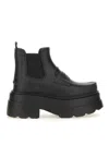 Alexander Wang Carter Panelled Leather Chelsea Boots In Negro