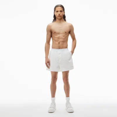 Alexander Wang Boxer Brief In Cotton In White