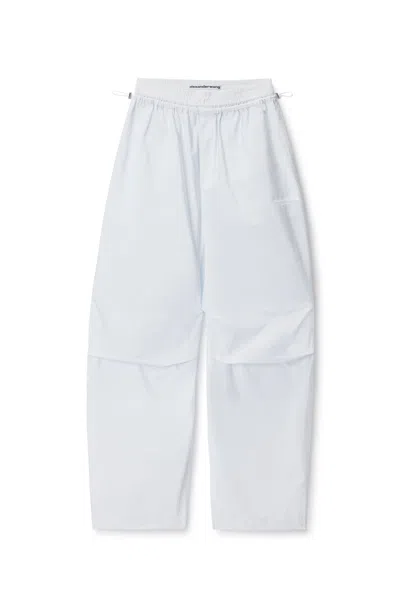 Alexander Wang Boxer Waist Mid-rise Track Pant White/blue Stripe
