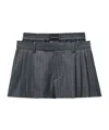 Alexander Wang Boxers-inserted Shorts In Black