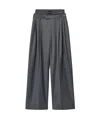 Alexander Wang Exposed Boxer Pleated Trousers In Black
