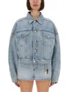 Alexander Wang Boxy Fit Denim Trucker Jacket