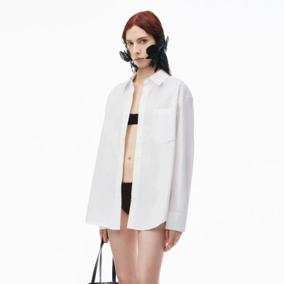 Alexander Wang Boyfriend Shirt In Cotton In White