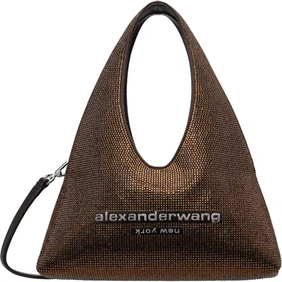 Alexander Wang Brown Pike Crystal Mini Bag In 200-brown