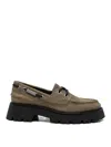 Alexander Wang Brown Platform Loafers In Neutral