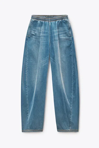 Alexander Wang Brushed Denim Sweatpant Washed Light Blue