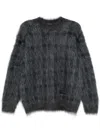 Alexander Wang Brushed-effect Sweater In Black
