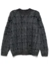 Alexander Wang Brushed-effect Sweater In Grey